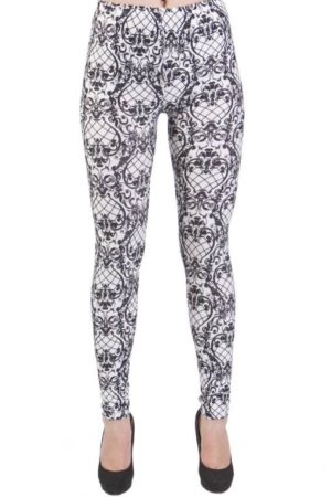 Lacey Look Black Microfiber Leggings