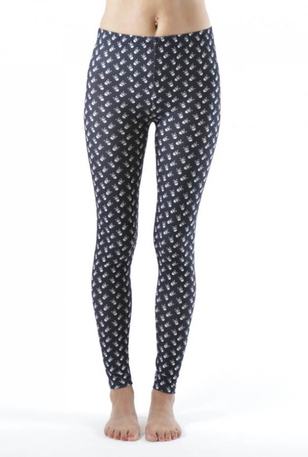 Skull and CrossBones Ankle Leggings