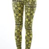 Funky Yellow Tribal Ankle Leggings