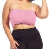 Plus Size Pink Seamless Bandeau Pink Bra