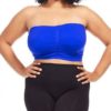 Blue Bandeau Plus Size