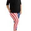 American Stars And Stripes Flag Plus Size Leggings