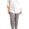 Plus Size Zebra Style Ankle Leggings