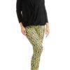 Plus Size Geometric Prism Print Blue And Yellow Leggings