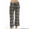 High-Waisted Plaid Plus Size Palazzo Flare Pants
