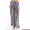 High Waisted Geometric Print Plus Size Palazzo Pants
