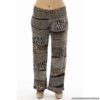 Animal Print Patch Plus Size Wide Leg Palazzo Pants