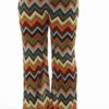 Vibrant Chevron Print Plus Size Wide Leg Palazzo Pants