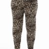 Brown Leopard Print Plus Size Soft Pants