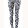 Plus Size Funky White Tribal Ankle Leggings