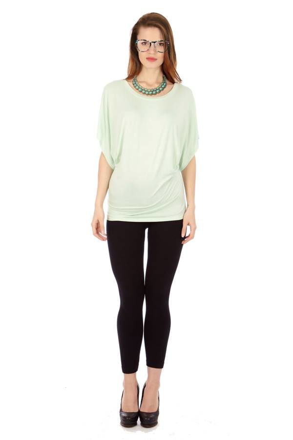 Mint Flowing Angel Tunic Blouse