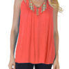 Coral Printed Anil Top