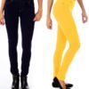 2 Pack Juniors's Skinny Fit French Terry Pull-On Jeggings Pants