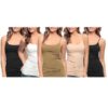 5 Pack Junior Plus Size Seamless Camisole Tank Top with Spaghetti Strap