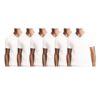 Men's 6 pack V-Neck T-shirt White