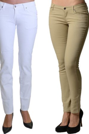 2 Pack Dinamit Juniors 5 Pocket Skinny Uniform Pants