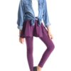 Girls Purple Skirt Leggings