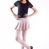 Girls Pink Skirt Leggings