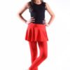 Girls Red Skirt Leggings
