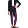 Purple Solid Legging