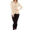 Sand Infinity Crisscross Cardigan Sweater
