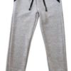 Kids Light Grey and Black Heather Joggers