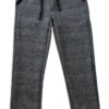 Kids Dark Gray and Black Heather Joggers