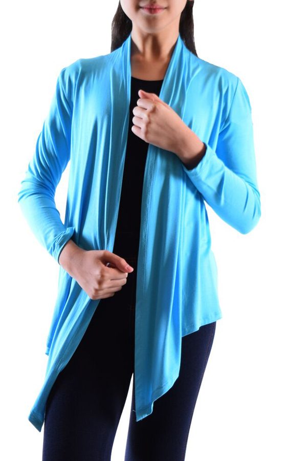 Girls Turquoise Flyaway Cardigan
