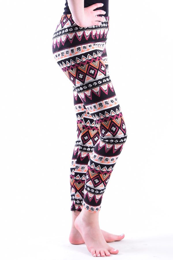 Girls Diamond Tribal Print Leggings