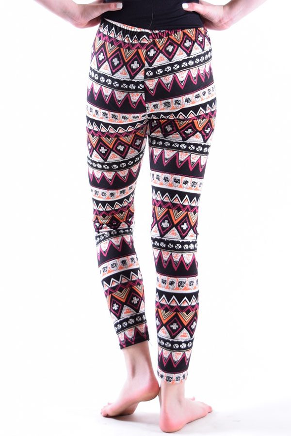 Girls Diamond Tribal Print Leggings