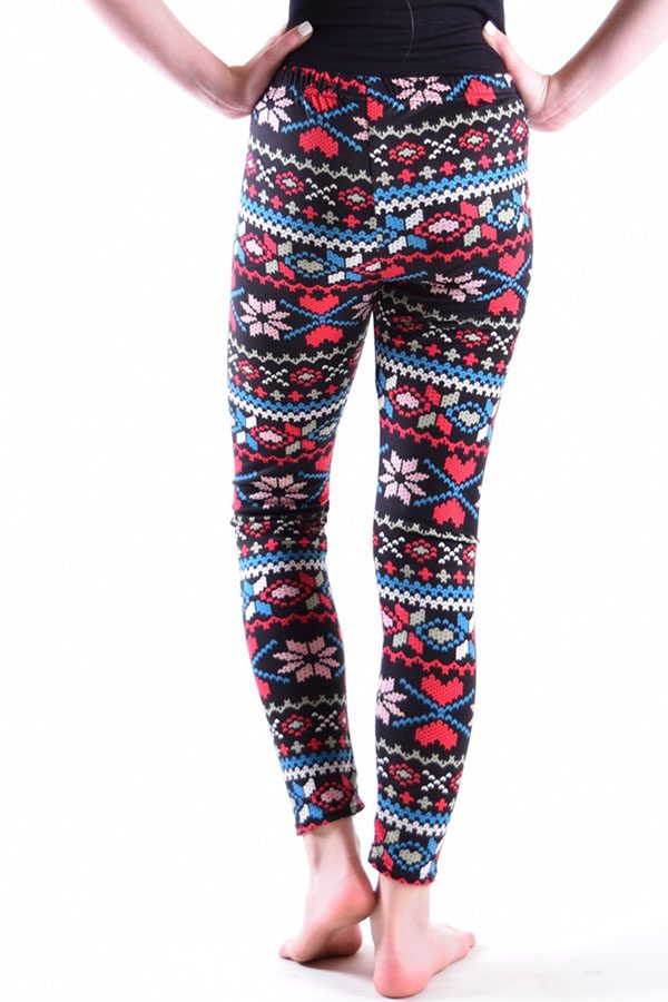Girls Tribal Bold Heart Print Leggings